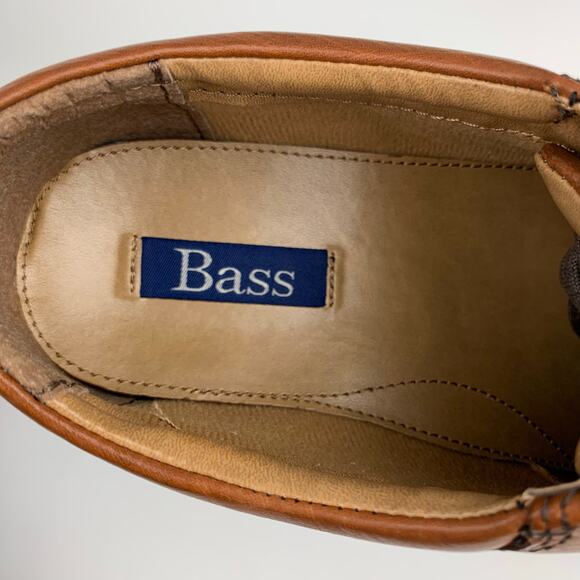 Bass Hamilton Derby Shoes Brown Leather Lace Up Casual Men's 10.5 Wide Width - Picture 6 of 11